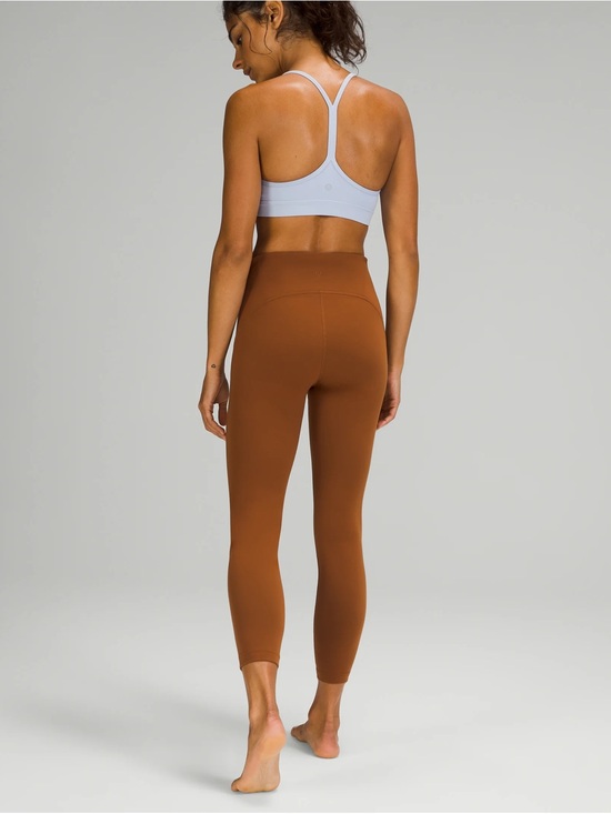 lululemon athletica Pants - lululemon athletica High-Rise Crop Leggings in Rust Brown